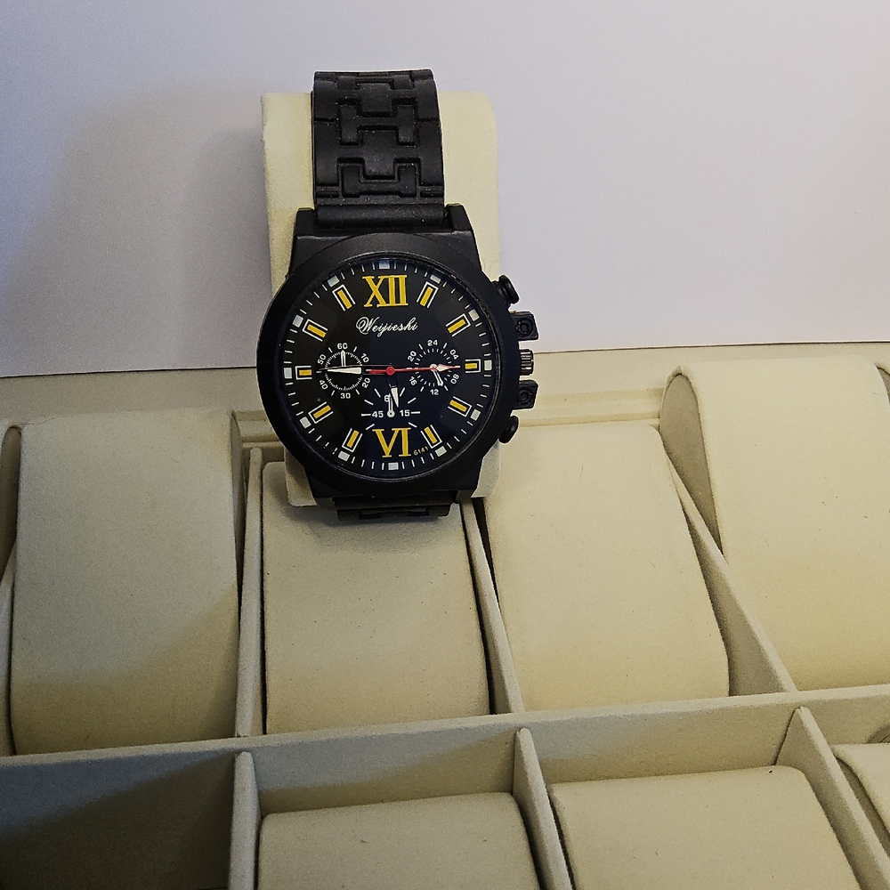 Black and Yellow Watch